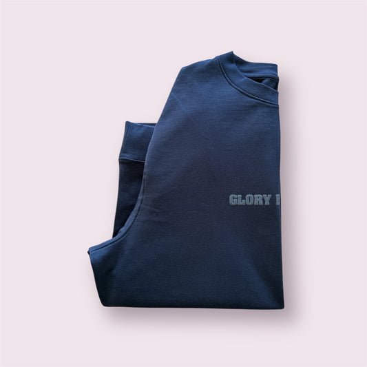 Black "Glory Be To GOD" Crewneck