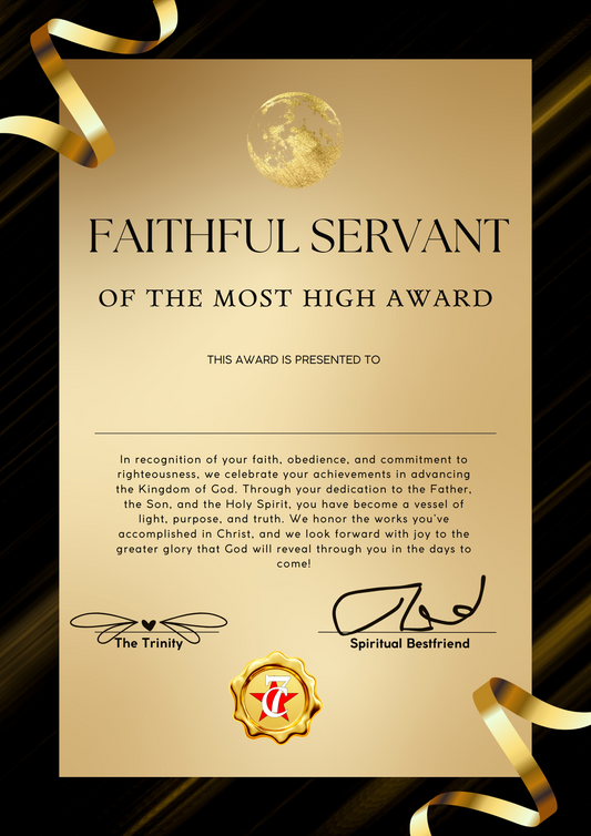 Faithful Servant Award (PDF Only)